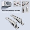 Wall Mount Rack Shelf, Stainless Steel Microwave Holder with Removable