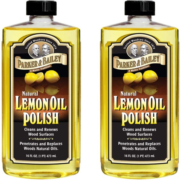 Parker & Bailey Natural Lemon Oil Polish 16oz - Pack of 2