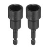 sourcing map 2pcs Magnetic Nut Driver 15mm Hex Drive Socket