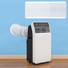 Pushglossy Portable Ac Vent Dual Size Wall Mount Connector with