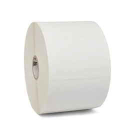 Zebras Direct Thermal Label, Paper 3 inch x 2 inch Z-Perform 2000D 1 inch Core 1240 per Roll 6 Rolls per Ctn Top Coated Paper Perforated 5 inch Outer All-Temp Permanent White 10010029