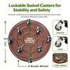 Parsagi 20 inch Plant Saucer Rolling Plant Caddy Rolling Plant