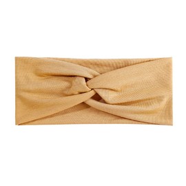 PTNKUIIY Pack of 5 Headbands for Women - Plain Wide Headbands for Women Hair Bands Workout Yoga Hair Accessories Women's Soft Headband Elastic Cotton Wide Headband - Gold