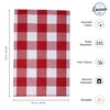Encasa XO Kitchen Dish Towels Set | Red | Waffle