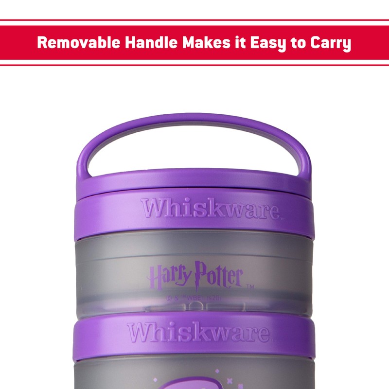 Whiskware Container Stackable Snack, 2 1/3 Cup, Dumbledore and Hedwig