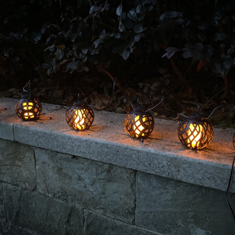 LED Simulation Solar Flame Light Garden Lights Solar String Lights