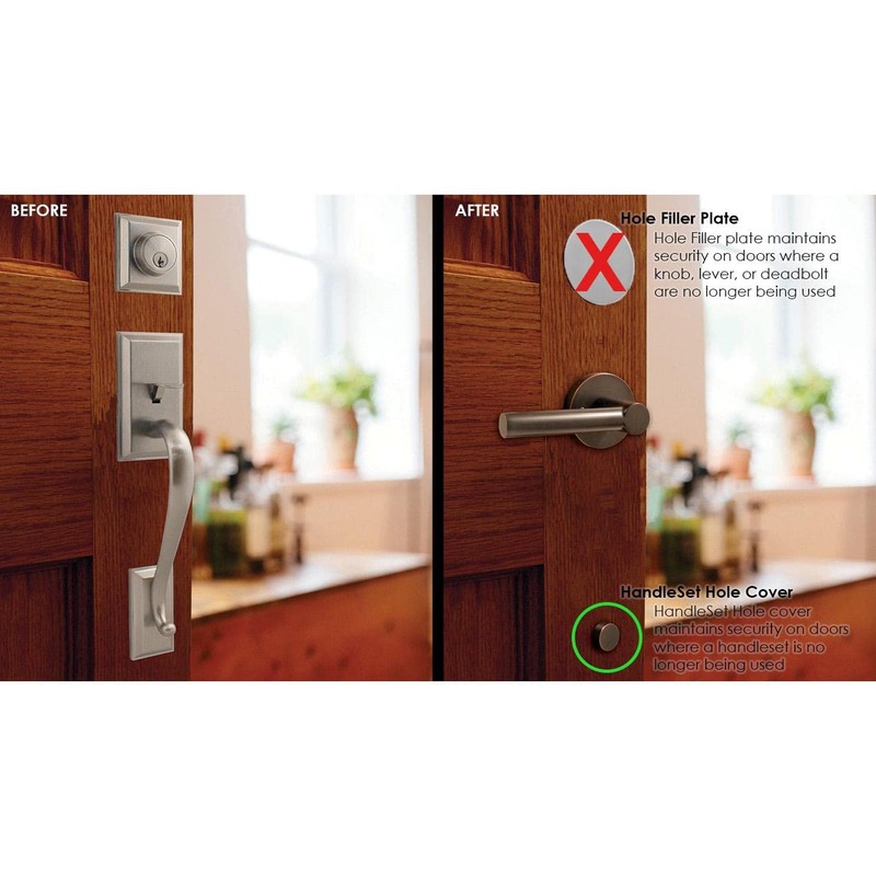 Stone Harbor Hardware Round Handleset Hole Cover, 1" Diameter, Fits