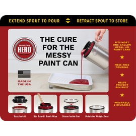 Paint Can Hero - The Mess-Free Paint Can Spout, Gallon Size - 1 Pack