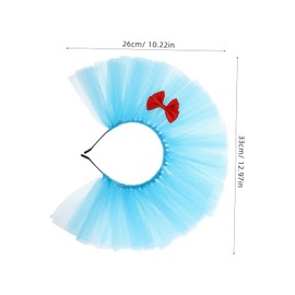 Healeved Headband Headbands Head Jewellery for Women Lolita Headpiece Party Hair Accessories Classic Style Hair Decorations Comfortable Fashionable Party Headwear Maid Headpiece Blue Mesh