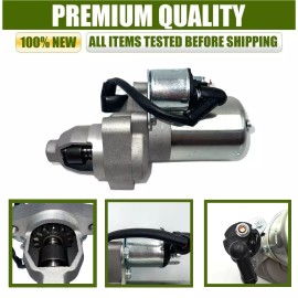 KINDZA Starter Motor W Solenoid for Honda 8HP- 9HP GX240 GX270 Engine Motor