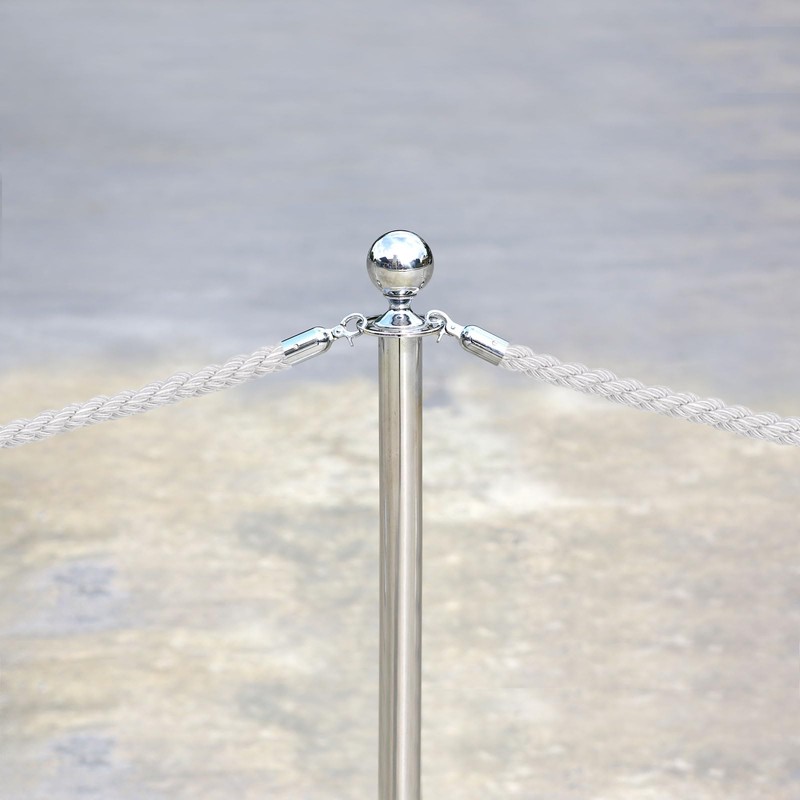 PATIKIL Stanchion Rope, 2 Pack 1.5m/5Ft Barrier Rope Twisted Post