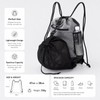 DEKAYAKER Drawstring Basketball Bag - Portable Soccer Volleyball Carrier Expandable
