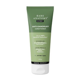 Bare Anatomy Anti-Dandruff Hair Conditioner with Biotin, Salicylic Acid & Rosemary | Removes Flaky Buildup | Moisturizes & Strengthens Hair | Reduces Frizz & Breakage | For All Hair Types | 175gm