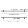 Asidrama 6 Pack 10 Inch(254mm) Knurled Satin Nickel and Champagne