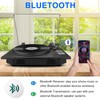 BIGMONAT Vinyl Record Player, 3 Speed Turntable with Bluetooth Built-in