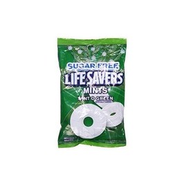 Lifesavers Sugar Free Wint O Green Mints Hard Candy (Pack of 4) 2.75 oz Bags