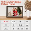 Frameo 10.1" Digital Picture Frame with 32GB Memory Wood WiFi