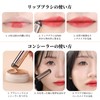 Coollooda Lipstick Brush, 2 Pieces, Makeup Brush, Silica Gel, Soft,