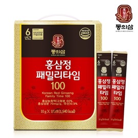 Donguisam Red Ginseng Extract Family Time 100 (10g Sticks) 100 Sticks / 동의삼 홍삼정패밀리타임100 10g x 100포