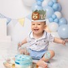 dinghaole Baby First Birthday Crown, Green Lion Wild One Hat