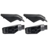 Daiilg 4 Piece Oven Handle Replacement Black Oven Handle End