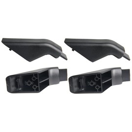 Daiilg 4 Piece Oven Handle Replacement Black Oven Handle End Cap Replacement Parts Plastic for WB7X7183&WB07K10043 General Wall Stove/Oven/Range Replaces