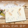 FwQoFvk 24 Pcs Wooden Rubber Stamps, Decorative Stamp Set, Nature