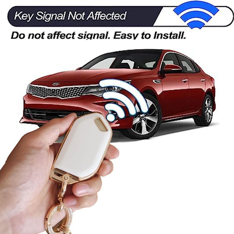 WENHENI Soft Protective Shell for Kia Key Fob Cover Key