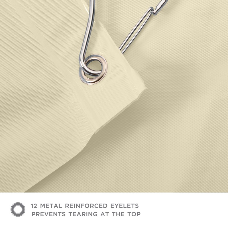 Bath Bliss Premium Shower Curtain Liner in Beige