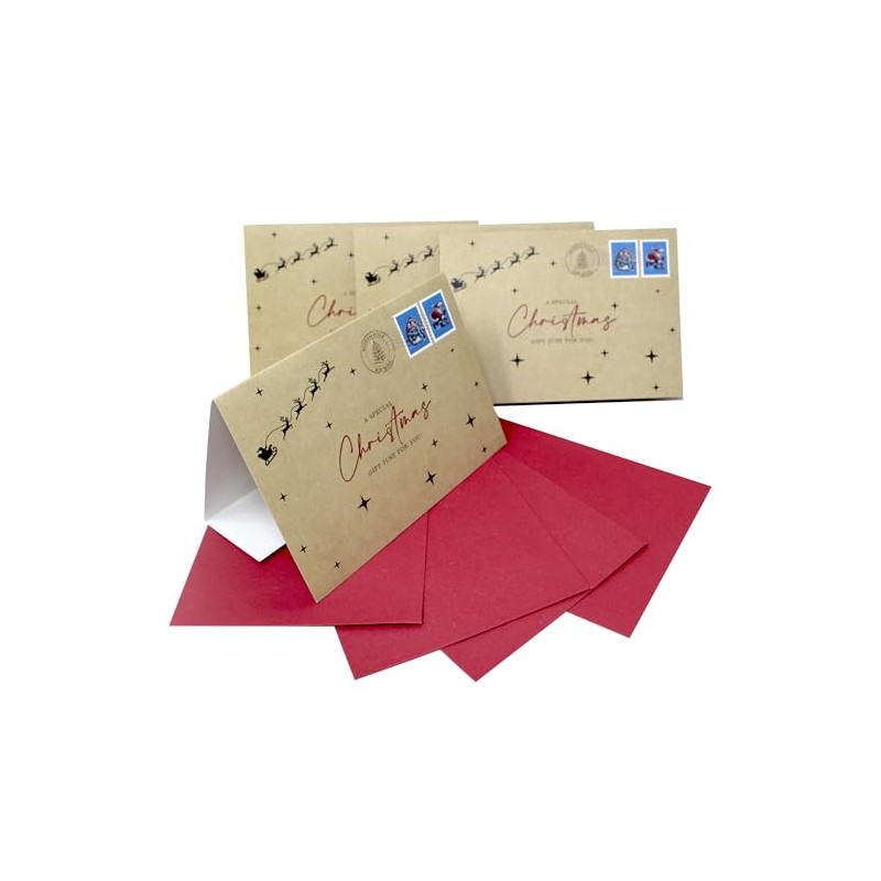 4 x Cash Wallet for Christmas Money Cards