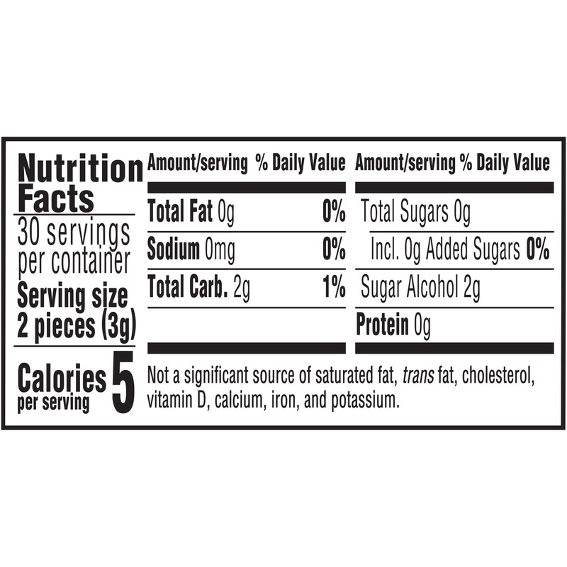 Dentyne Ice Peppermint Sugar Free Gum, 1 bottle (60 pieces)