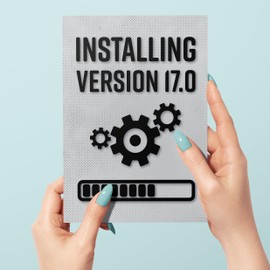 Funny 17th Birthday Card for Gamer, Installing Version 17.0, Age 17 Card for Boy, Birthday Card for Geek, Birthday Card for Boy or Girl, Happy 17th Birthday