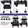 Rolling Shop Stool with Wheels, Heavy Duty Garage Work Mechanic