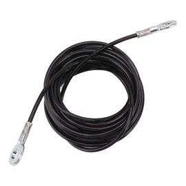 Gym Replacement Cable Heavy Duty Steel Wire Black Adjustable Length Fitness Pulley Cable for Gyms for Studios (5m / 16.4ft)