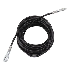 Gym Replacement Cable Heavy Duty Steel Wire Black Adjustable Length Fitness Pulley Cable for Gyms for Studios (5m / 16.4ft)