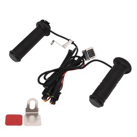 1 Pair Handlebar Heated Grip 3 Level Temperature Adjustment Electric Motorcycle Heated Handle with Aluminum Switch