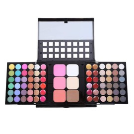 Brillia Contouring Kit Combination Ntday 78 Colours Eye Shadow Palette with Lip Gloss, Blusher, Press powder, Cosmetic Make Up Kit Set Box