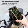 EMERK Motorcycle Phone Mount - Anti-Shake Phone Holder with Vibration