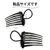 3 Pack Ponytail Hair Comb with Elastic Band Ponytail Loose