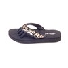 Pedi Couture SPA, pedicure, sandal, black with leopard look, M