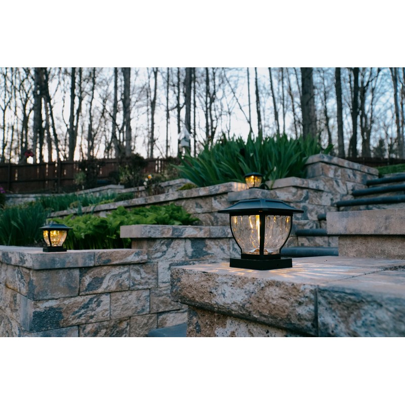 Maxsa 41681 Solar Wave Style Post Cap and Deck Railing