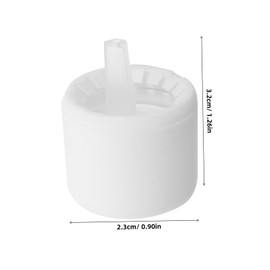 Healvian 20pcs Matte White Plastic Caps for Essential Oil Bottles Leakproof Replacement Lids with Flat Top Design for Efficient Stacking and Storage Laboratories and Industrial Use