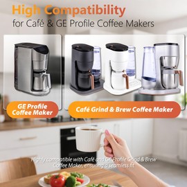 TOGGATH Coffee Maker Water Filter Replacement - Compatible with Cafe & GE Profile Grind & Brew Coffee Makers, Lasts 6-12 Months, Reduces Chlorine, Impurities & Odors (6)