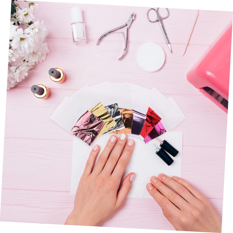 DOITOOL Imitation Leaf Sheets 120 Pcs Foil Paper Craft Foil