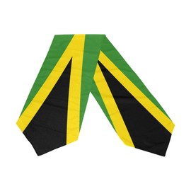 poeticcity Jamaica Flag Double Sided Oblong 13 X 90 inches Table Runner for Wedding Dining Room Kitchen Table Cloth Home Decor