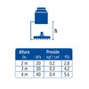 Foset Aqua R-404 Regadera cuadrada 6" acabado cromo con brazo