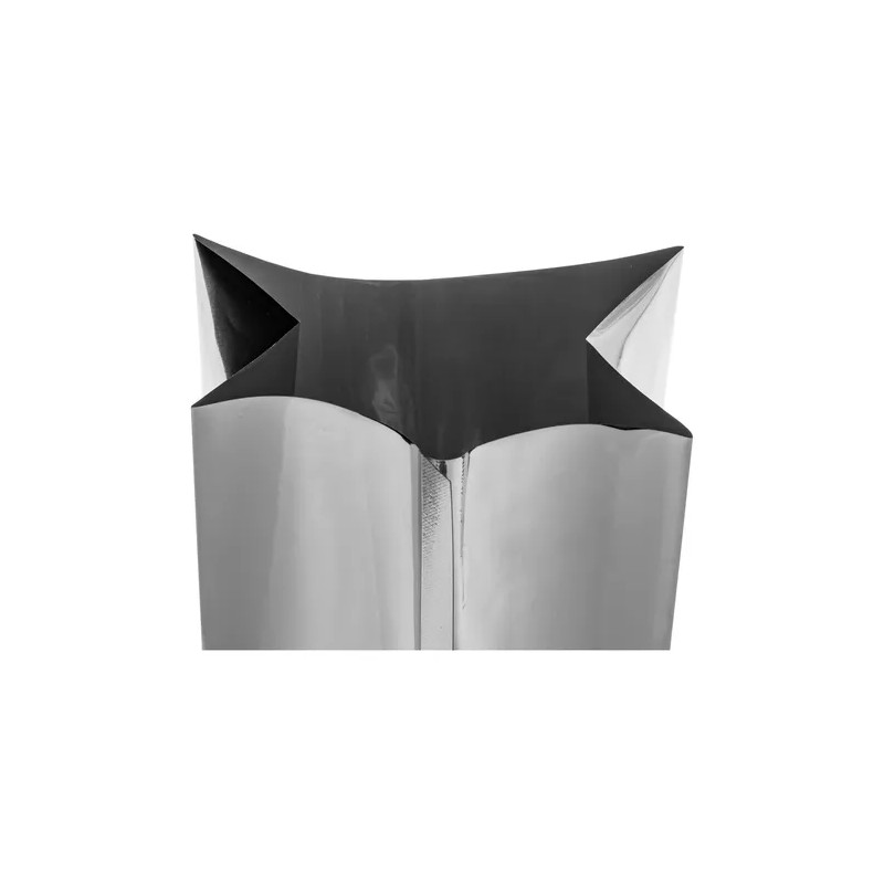 100 Bolsas Fuelle C/válvula Metálica Plata 2kg Para Café