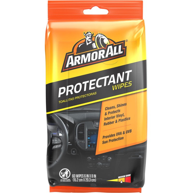 Armor All Car Protectant Wipes, Interior Car Wipes with UV
