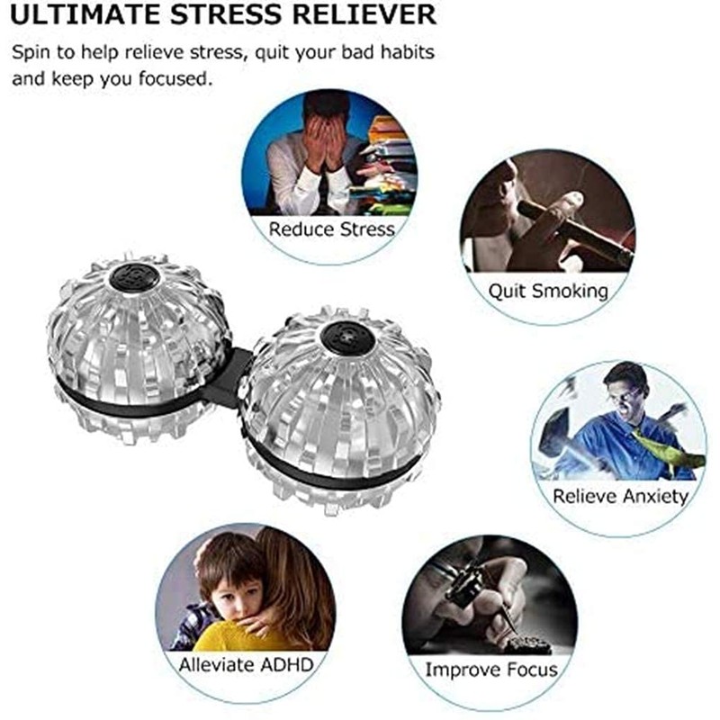 [LilBit] Infinity Ball Fidget Ball Infinity Gyro Zinc Alloy (Black)