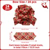 jijAcraft 24 Pcs Christmas Bows for Gift Wrapping Present Wrap